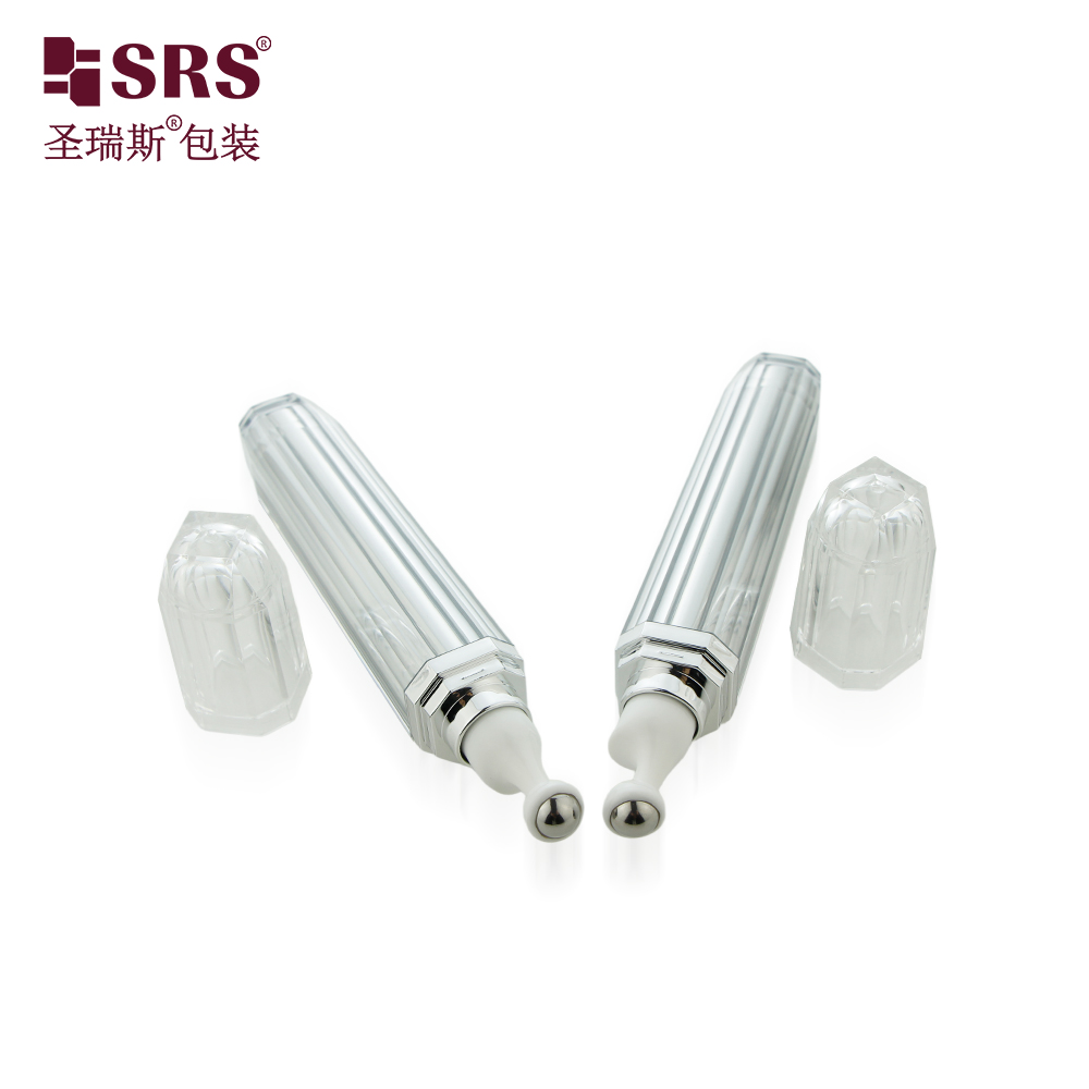15ml 20ml Acrylic Luxury Empty Eye Serum Packaging Roller Bottle 