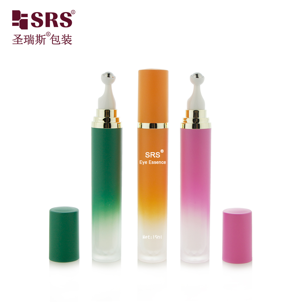 New Colors 15ml 20ml High Quality No Leakage Acrylic Press Roller Bottle for Cosmetics