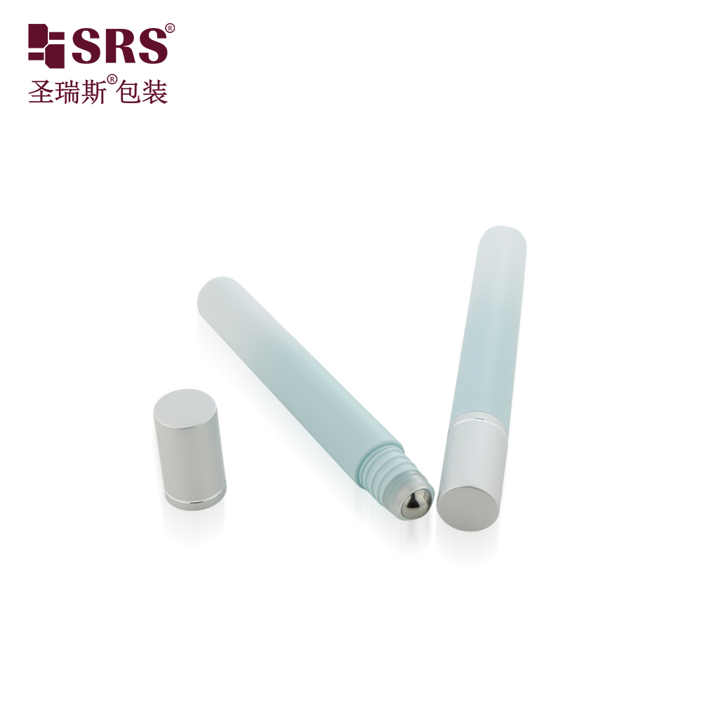 Cosmetic Essential Oil Roller Bottle Packaging Container Plastic 10ml Roll on Bottle With Plastic Roller