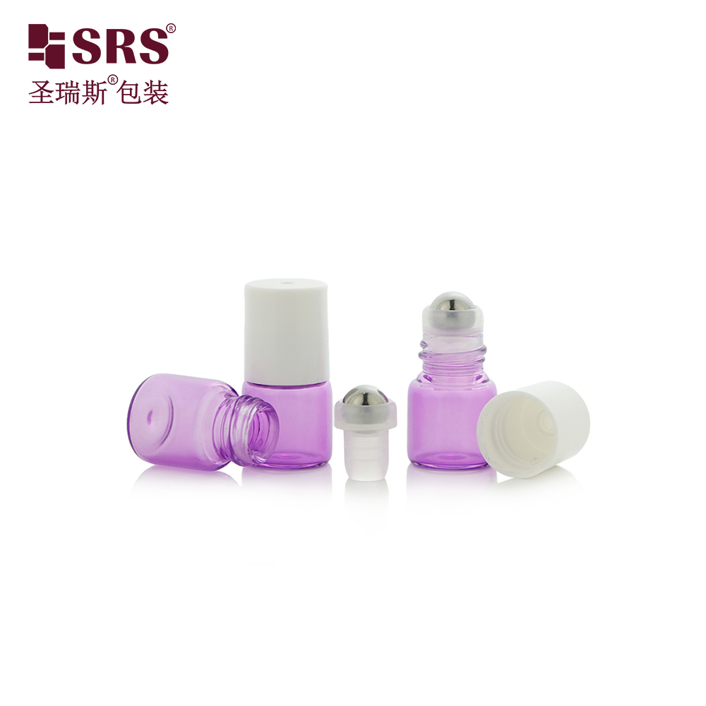 Children Care Oil Custom Color Glass 1ml Roll on Bottle with Cute Silicone case 