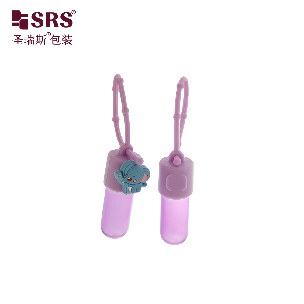 Custom Painting Purple Color 3ml Glass Roll on Bottles Round Base Essential Oil Cosmetic Packaging