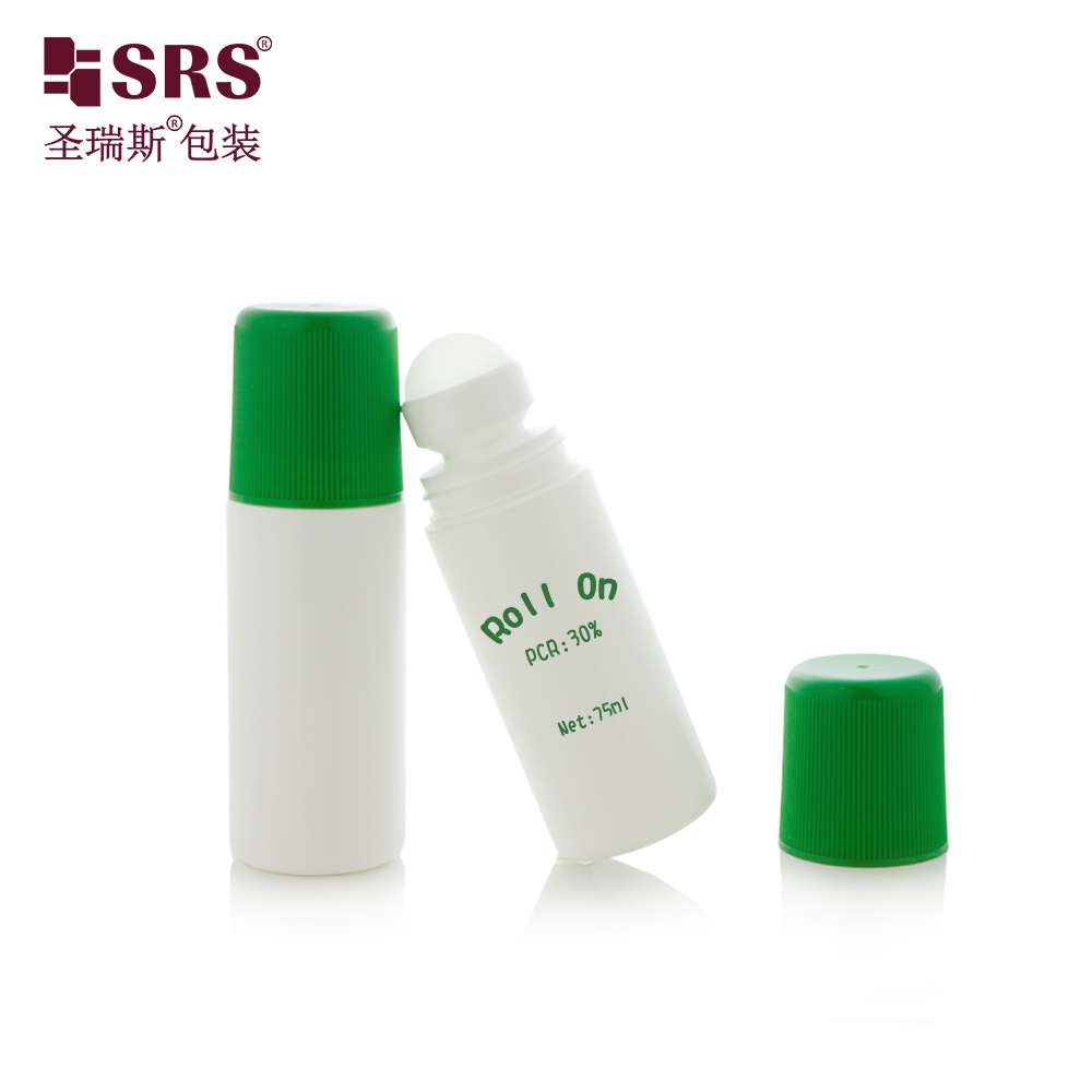 Empty 75ML Roller Ball Applicator Cleaning Beauty Packaging Deodorant Roll on Bottle  
