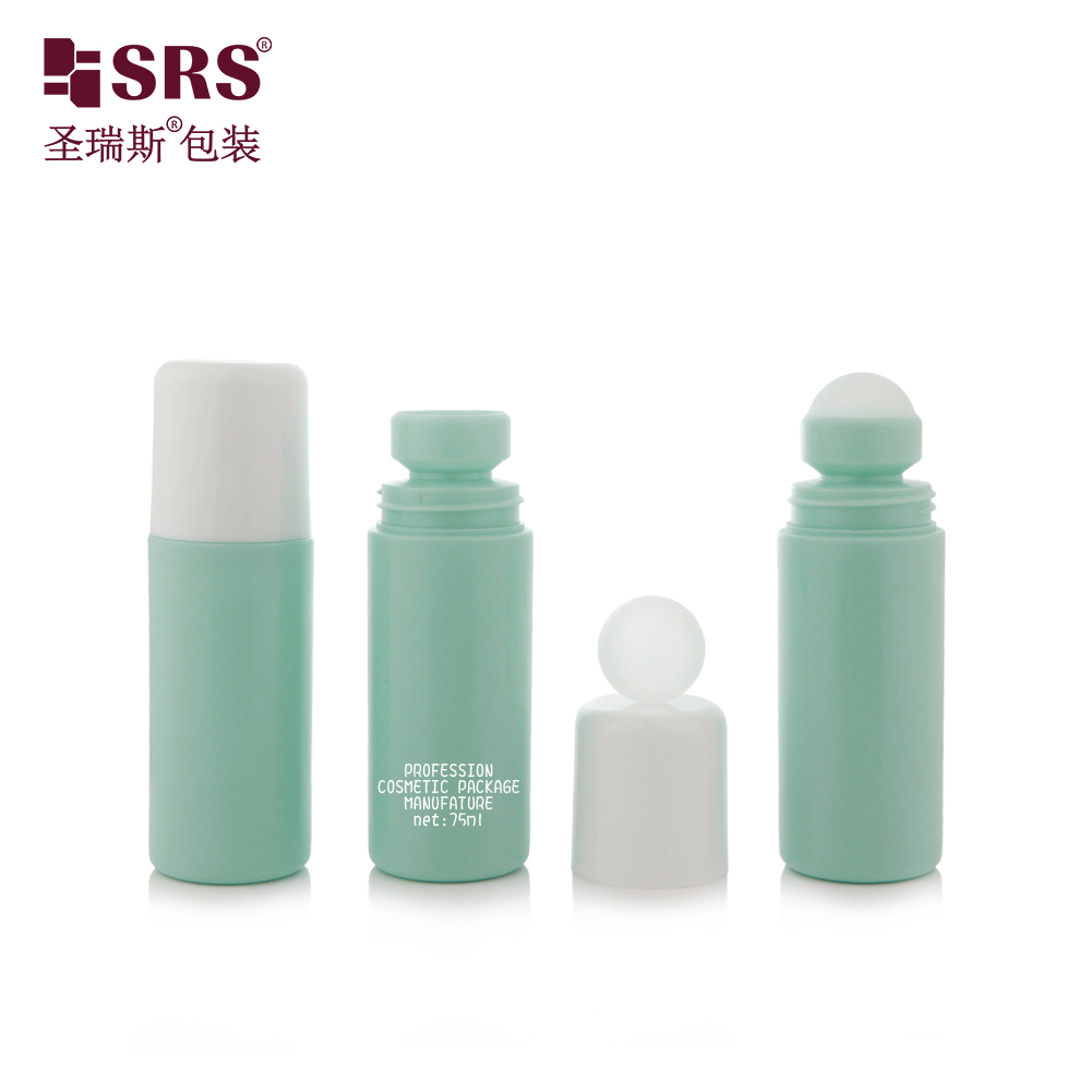 Empty 75ML Roller Ball Applicator Cleaning Beauty Packaging Deodorant Roll on Bottle  