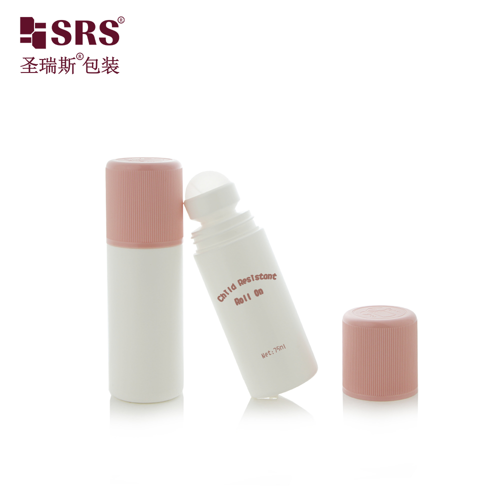 Leak-proof Pain Relief Deodorant 75ml PP Roll-on Bottle with Child Resistant Cap