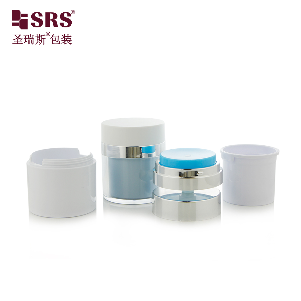  15g 30g 50g Replaceable Acrylic Airless Cosmetics Cream Skincare Gel Jar
