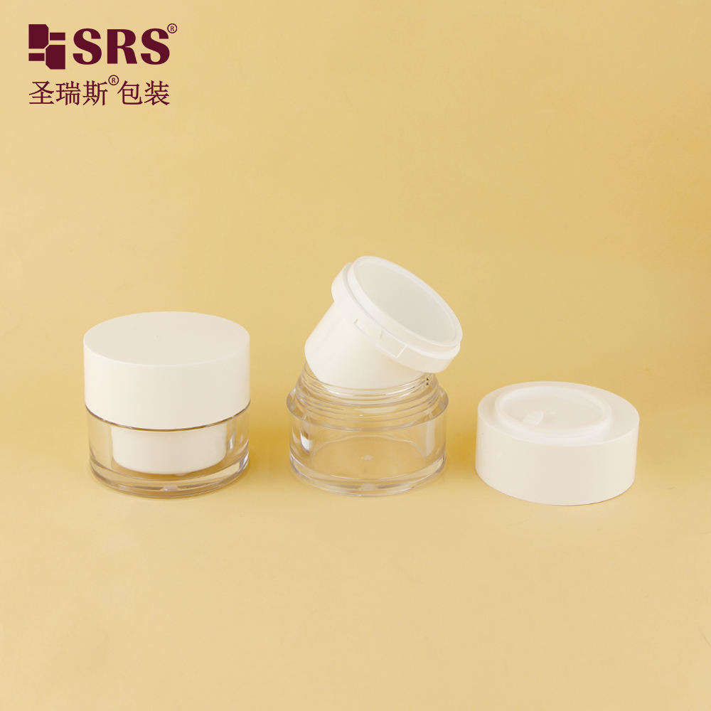 Eco Friendly Empty Container Cosmetic Packaging 50ml Replaceable Skincare Cream Jar 