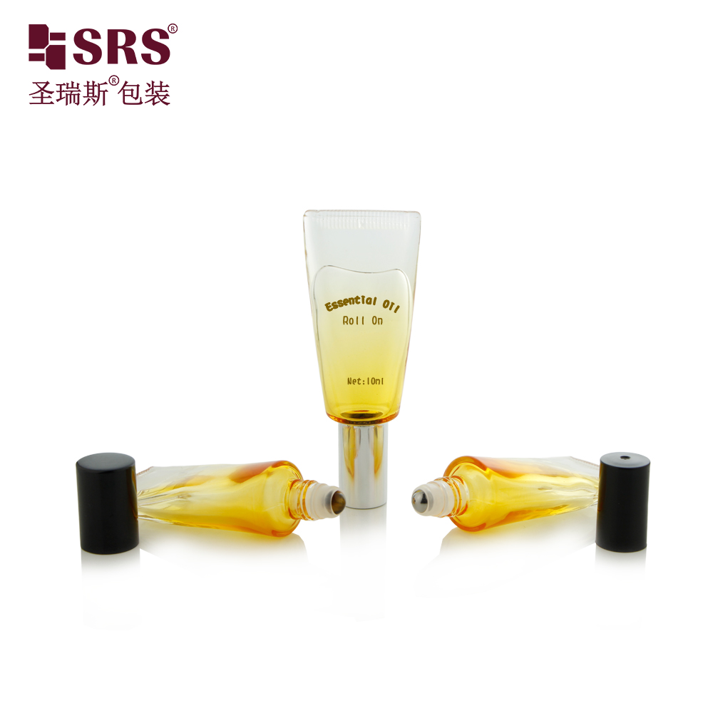Tube Shapes Glass Roll on Bottle 10ml Glass Roll on Bottle with Different Type Cap