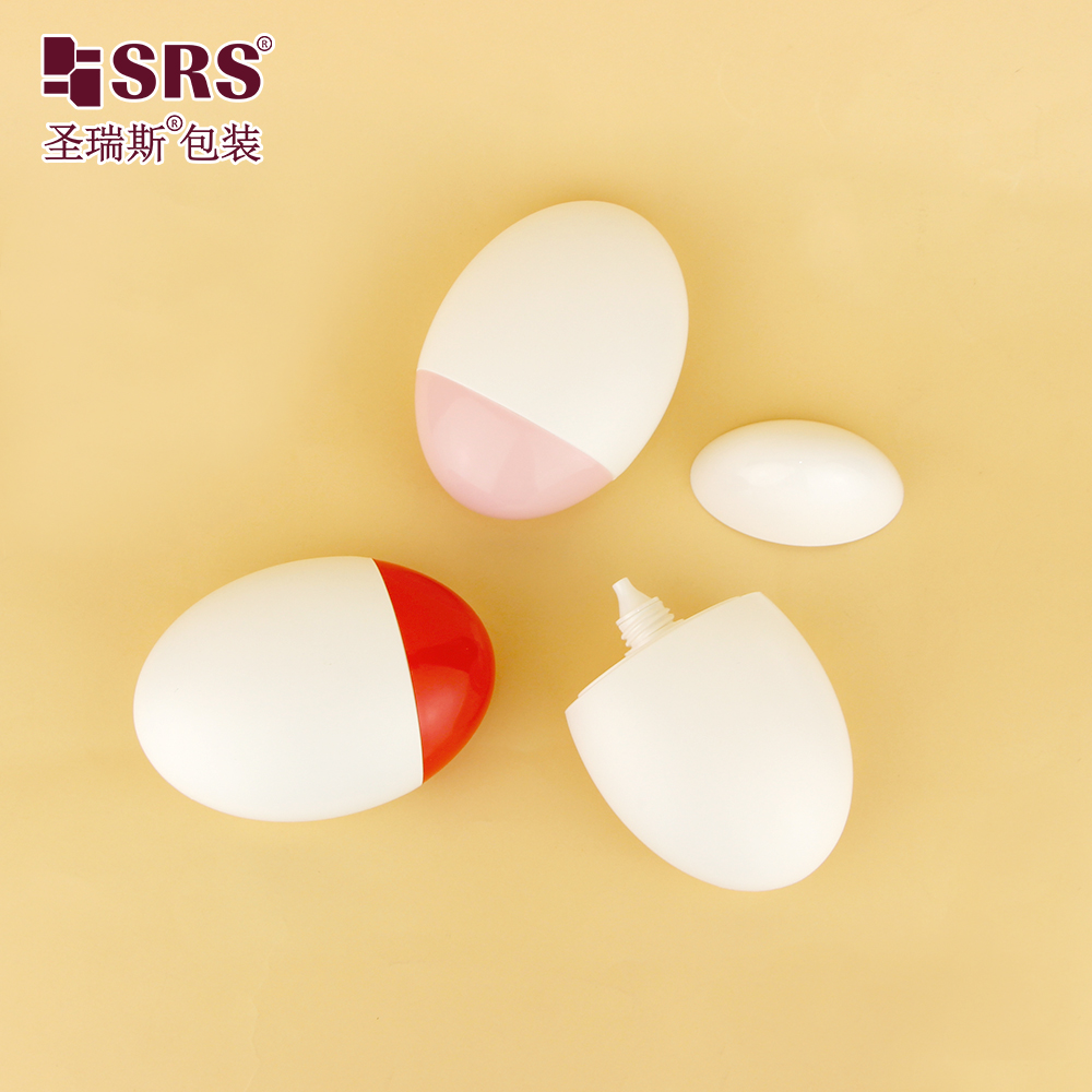 Skin Care Packaging 50ml Sunscreen Bottle Screw Cap Squeeze Lotion Cream Bottle With Silver Lid