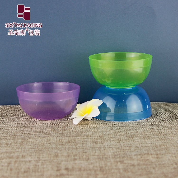 Wholesale Colorful Plastic PP Facial Mask Mixing Bowl Baked Oil Bowl Cosmetic Beauty Care Spa Mask Bowls