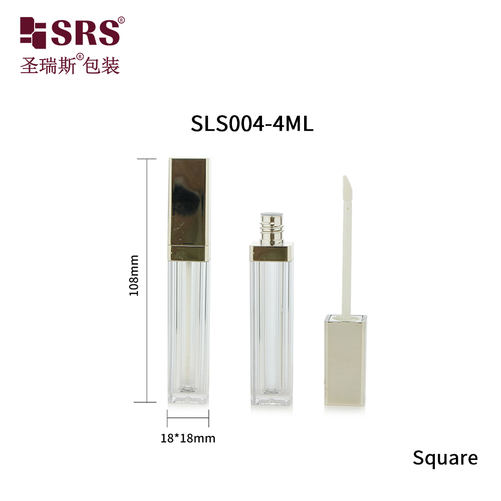 Wholesale Cosmetic Lip Gloss Bottle Black White Lip Gloss Tube