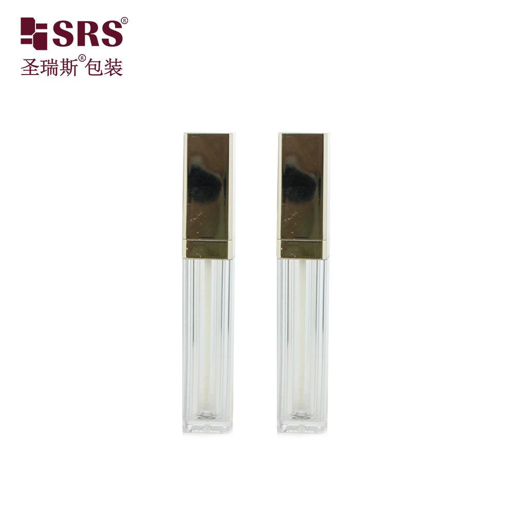 Wholesale Cosmetic Lip Gloss Bottle Black White Lip Gloss Tube