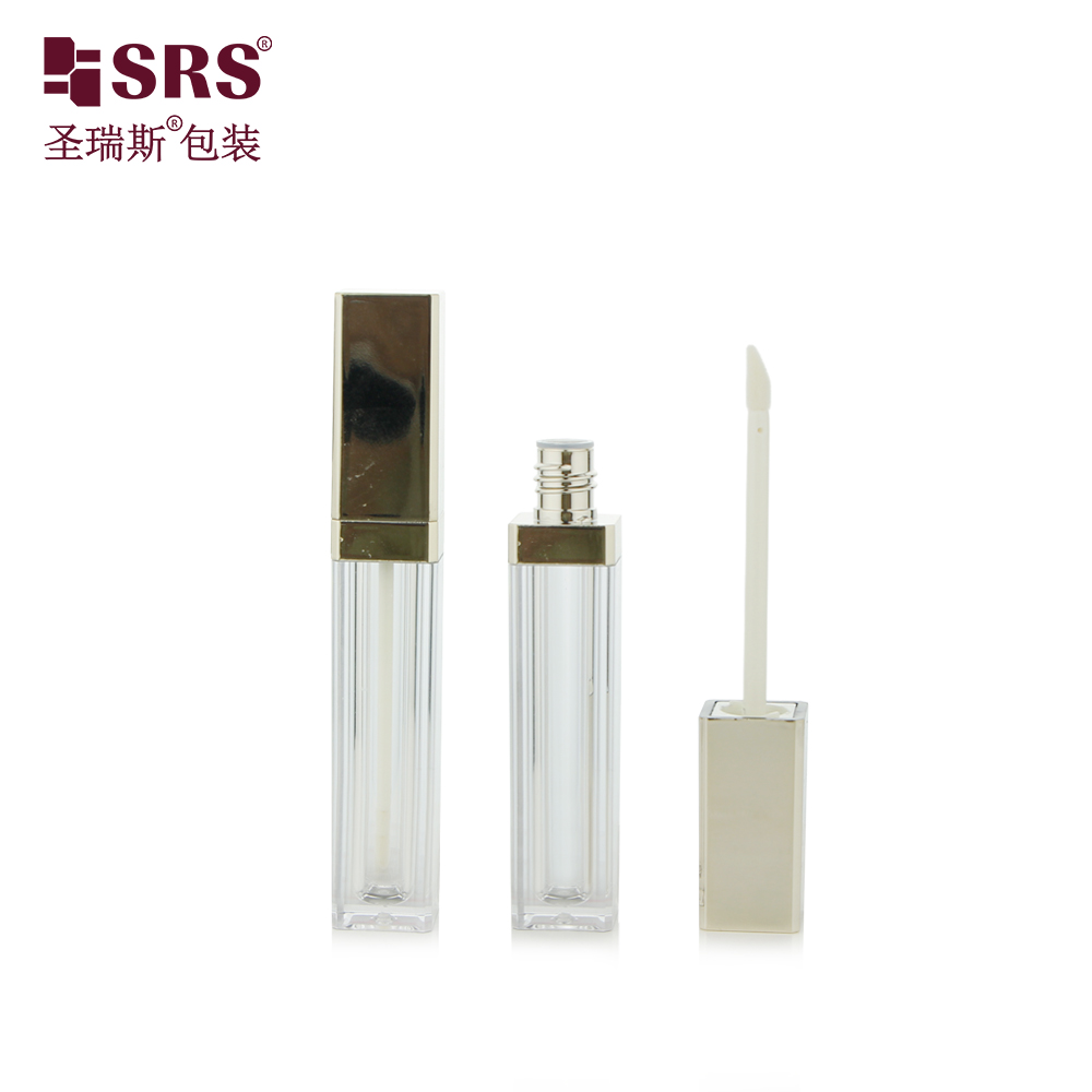 Wholesale Cosmetic Lip Gloss Bottle Black White Lip Gloss Tube