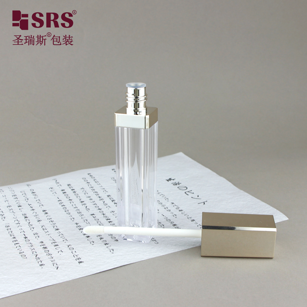 Wholesale Cosmetic Lip Gloss Bottle Black White Lip Gloss Tube