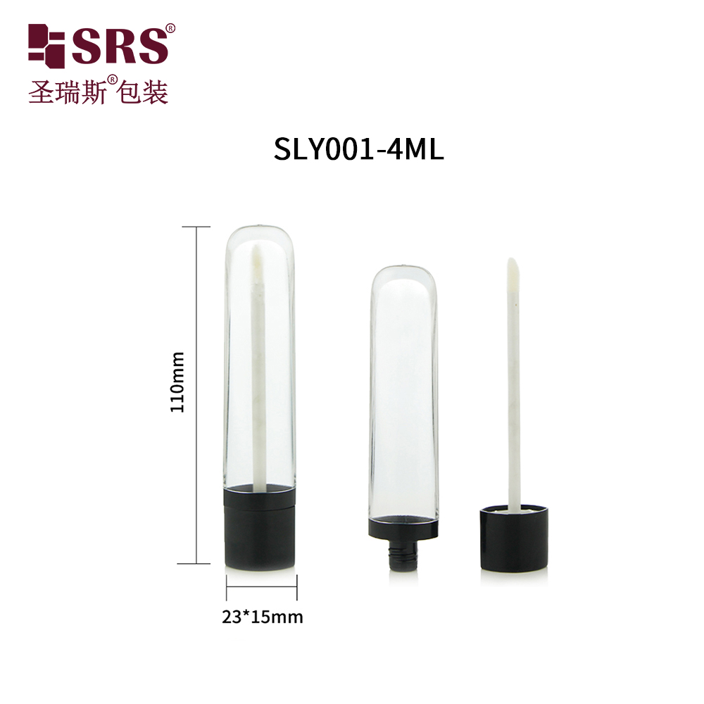 Empty Cosmetic Packaging Luxury 6ml Round Lipgloss Tube Bottle with Screw Cap 