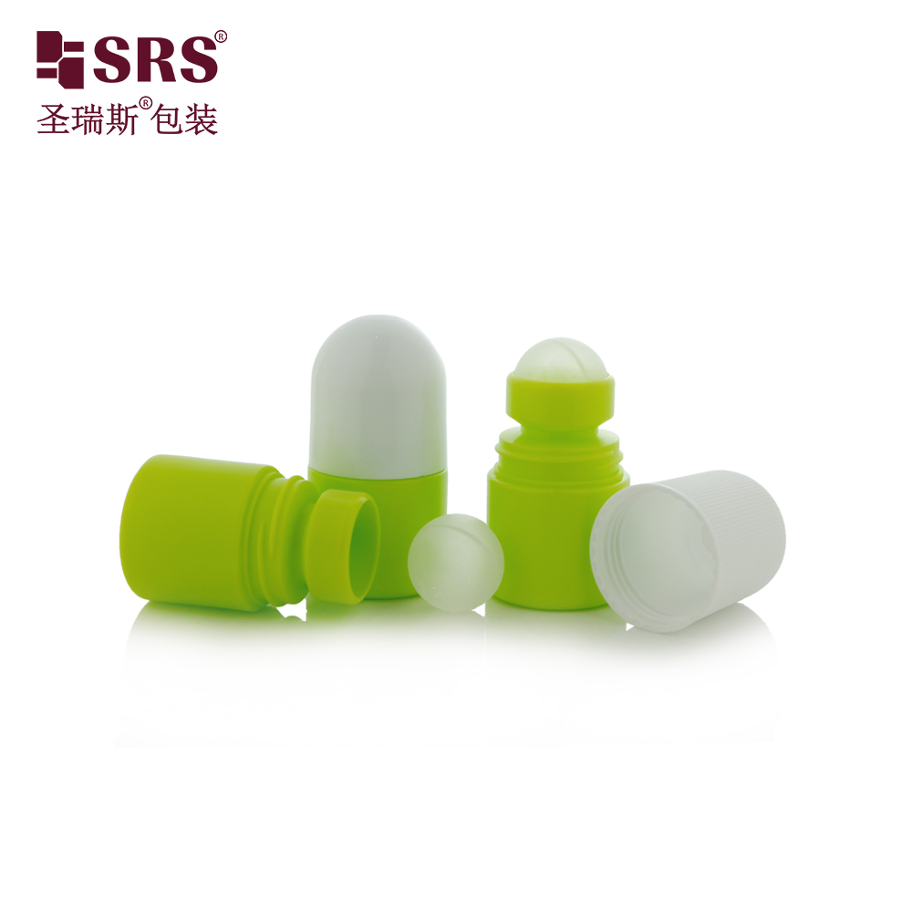 PP Empty 30ml Capsule Shaped Roll on Bottles for Deodorant Mosquito Repellent Packaging