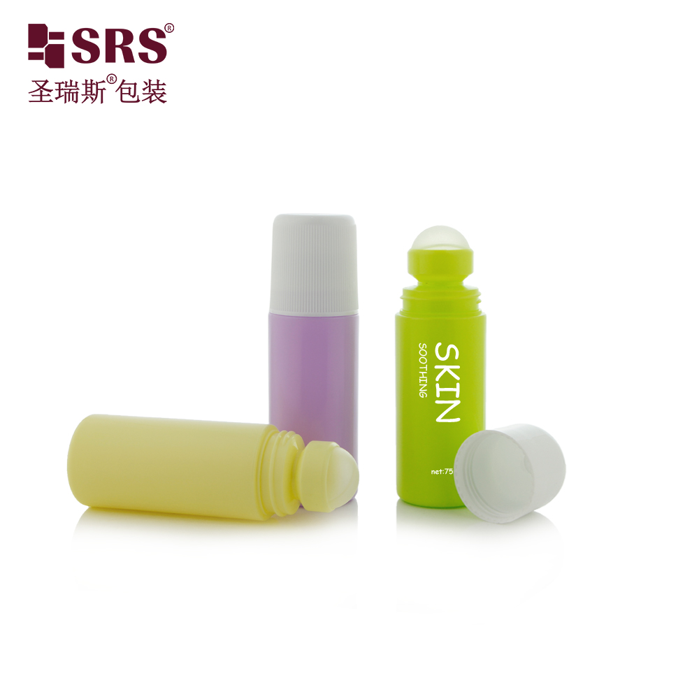 75ML Roller Bottle Skincare Serum PP PCR Deodorant Roller Bottle 