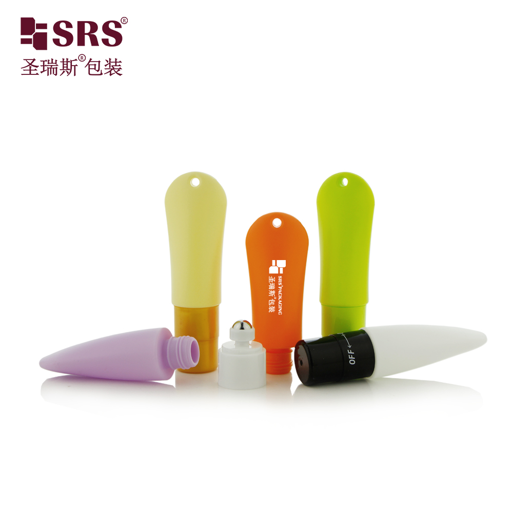 20ml Custom Color New Design Swith Roller Ball Massage Applicator Cosmetic Roll on Bottle