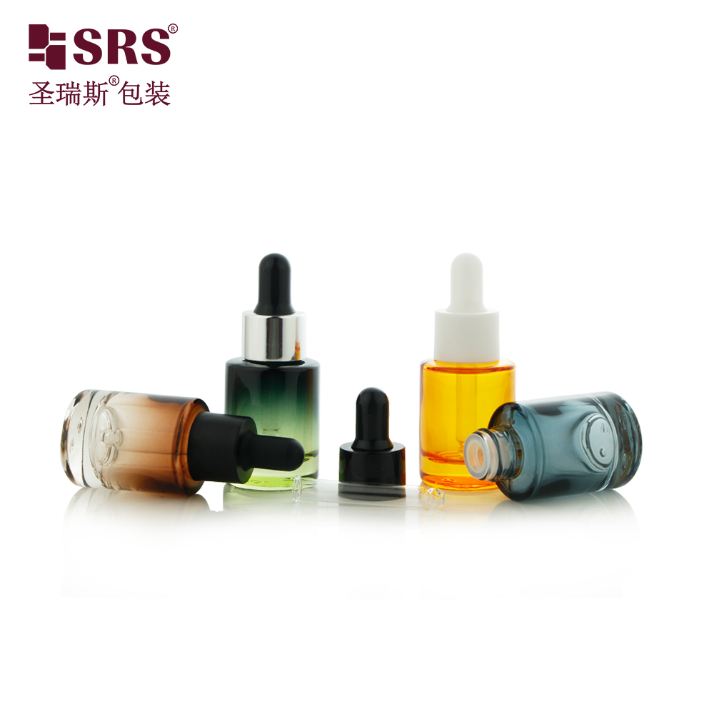 15ml Glass Empty Bottle Colored Serum Dropper Bottle for Essential Oil