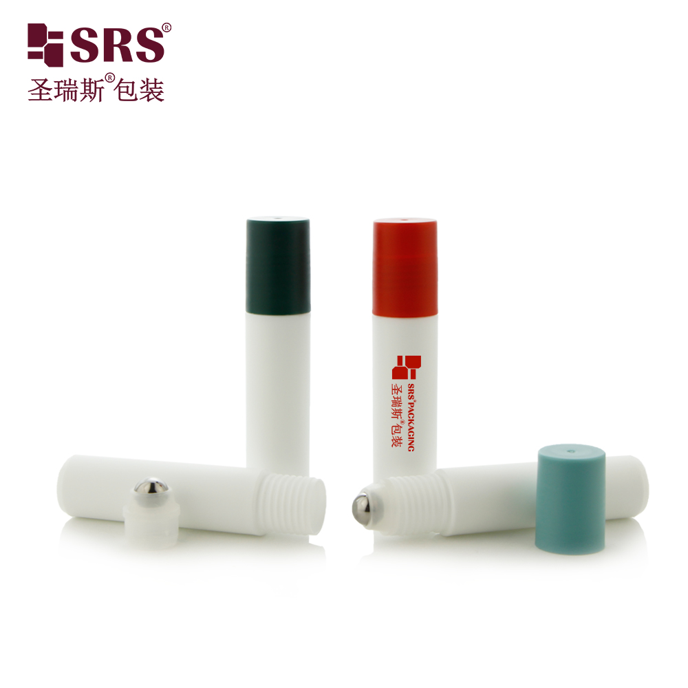 Custom Matte Finishing 10ML Eye Serum Roller Ball Cosmetic Roll on Bottles