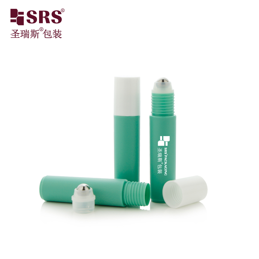 Custom Matte Finishing 10ML Eye Serum Roller Ball Cosmetic Roll on Bottles