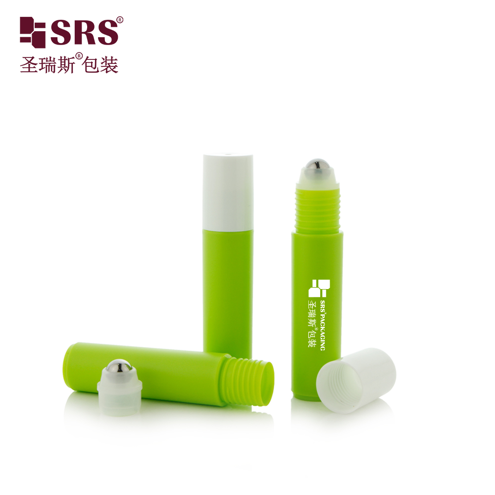 Custom Matte Finishing 10ML Eye Serum Roller Ball Cosmetic Roll on Bottles