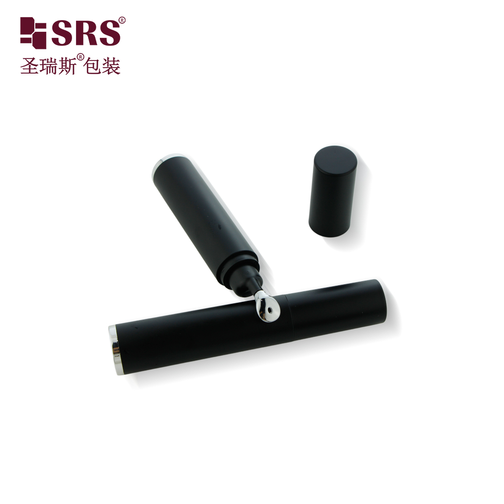 10ML 15ML Luxury Double Layer  Zinc Alloy Metal Massage Applicator Airless Eye Gel Bottle