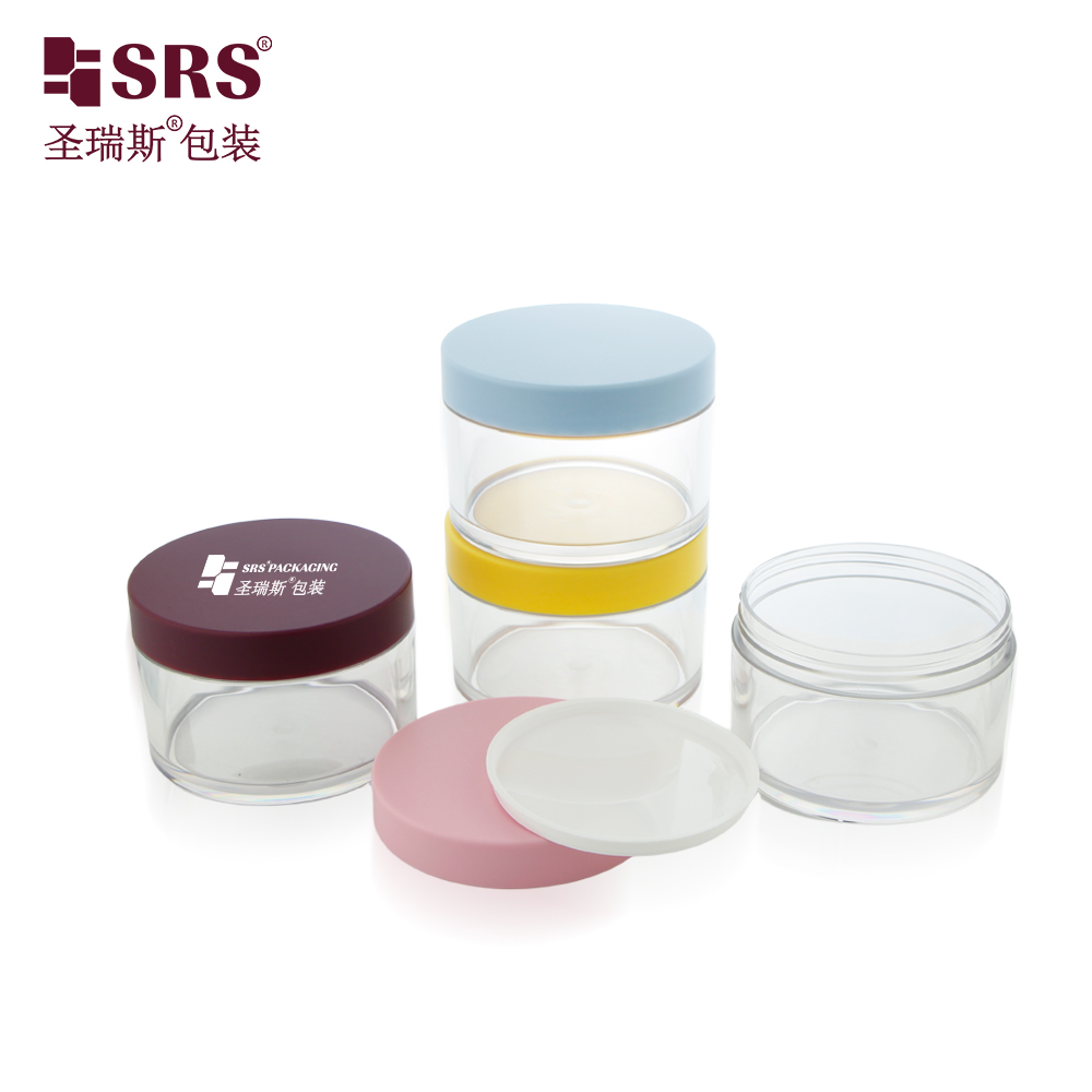 Single Wall 15g 30g 50g 80g 100g 150g 200g 250g 300g PET Jar for Skincare Serum Cream