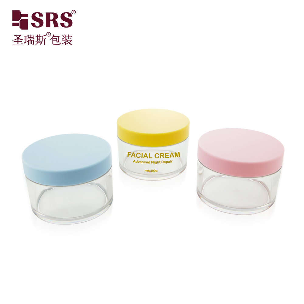 Single Wall 15g 30g 50g 80g 100g 150g 200g 250g 300g PET Jar for Skincare Serum Cream