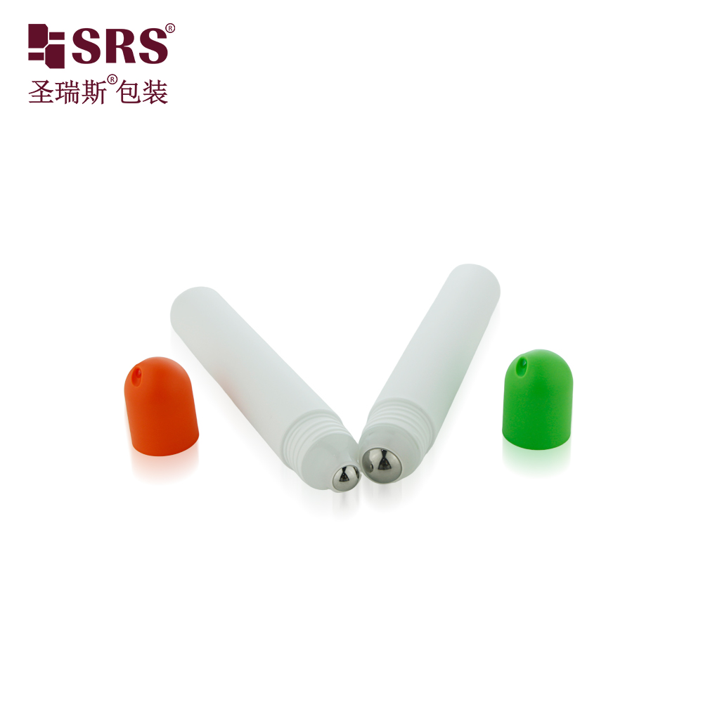 Hot Sale Fragrance Perfume Packaging 30ml PP Roll-on Bottle with Plastic Roller Ball Screen Printing 