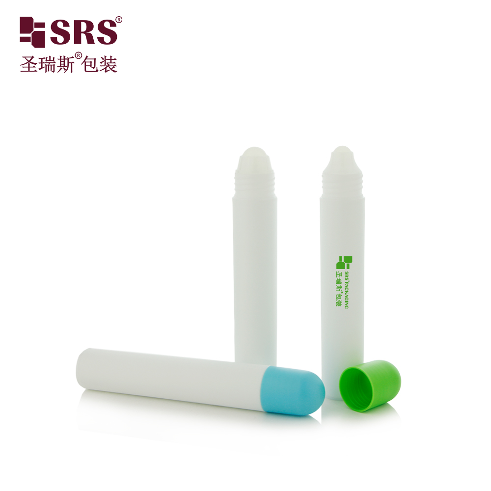 Hot Sale Fragrance Perfume Packaging 30ml PP Roll-on Bottle with Plastic Roller Ball Screen Printing 