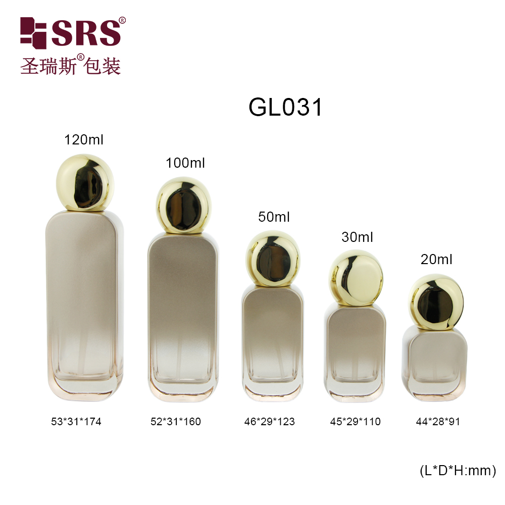Custom Printed 20ml 30ml 50ml 100ml 120ml Empty Face Cream Skincare Glass Lotion Bottle With Pump