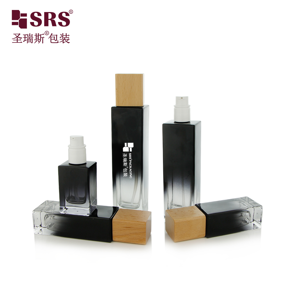 Luxury 20ml 30ml 50ml 100ml 120ml Custom Empty Glass Lotion Bottle for Skin Care 