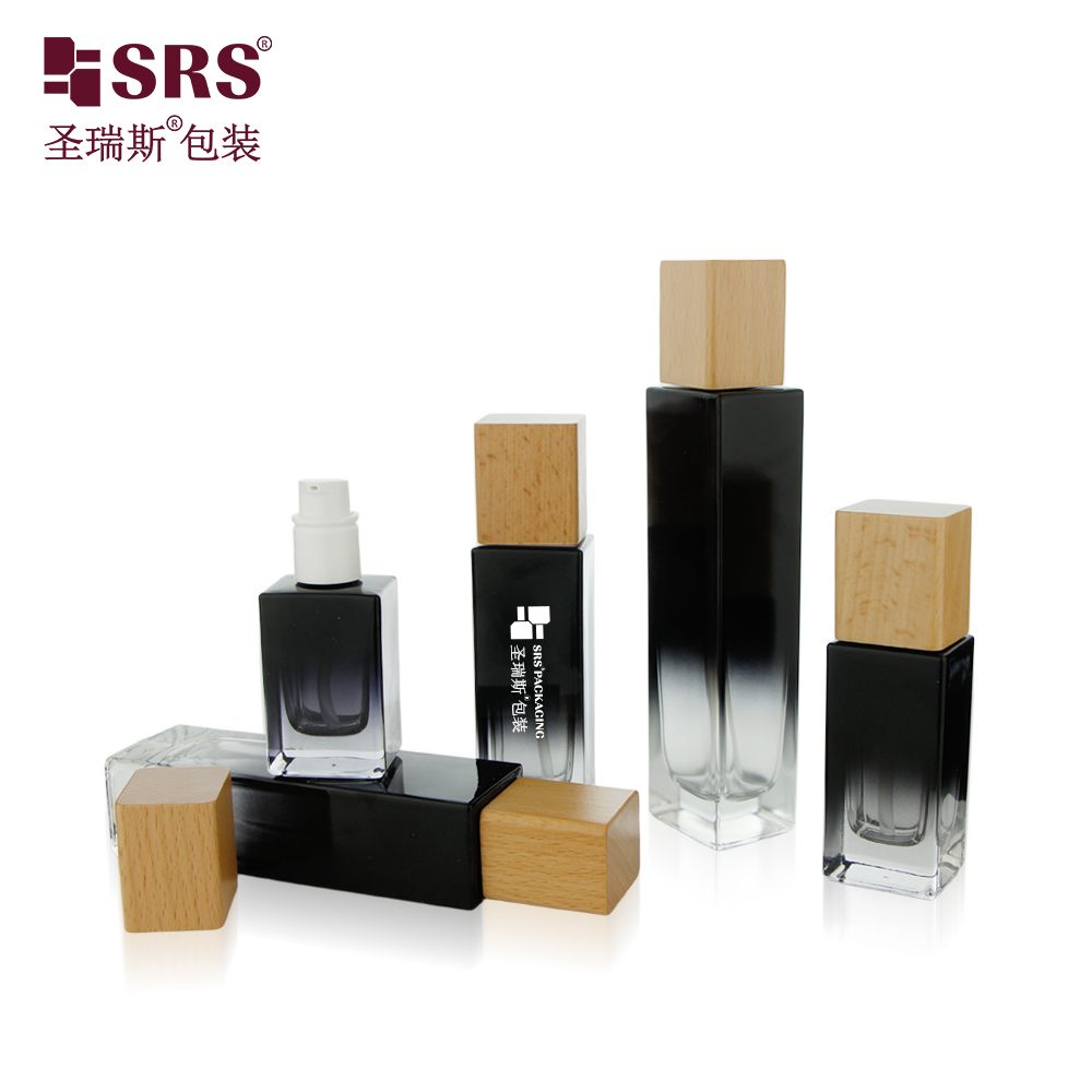 Luxury 20ml 30ml 50ml 100ml 120ml Custom Empty Glass Lotion Bottle for Skin Care 