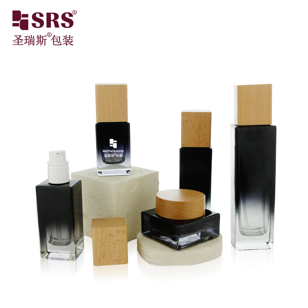 Luxury 20ml 30ml 50ml 100ml 120ml Custom Empty Glass Lotion Bottle for Skin Care 