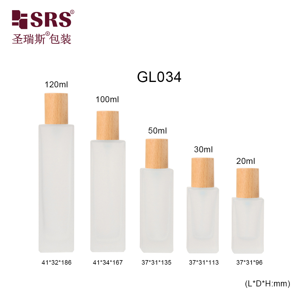 Luxury Factory 20ml 30ml 50ml 100g 120ml Glass Lotion Serum Lotion Cream Jar Pump Bottle Cosmetic Packaging Set