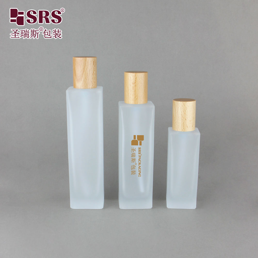 Luxury Factory 20ml 30ml 50ml 100g 120ml Glass Lotion Serum Lotion Cream Jar Pump Bottle Cosmetic Packaging Set