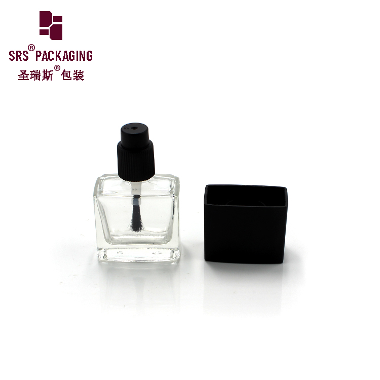 11ML Glass Nail Polish Bottle Clear Bottle For Sale Rectangle Shaped Nail Gel Packaging for Female