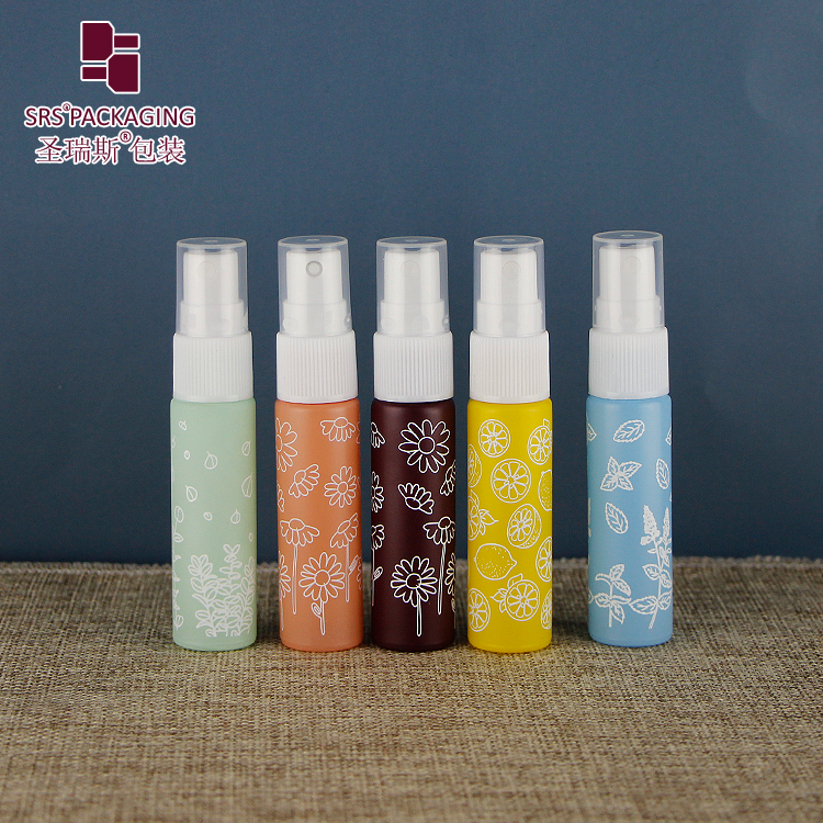 1/3 oz Cute Colorful Glass Atomizer With Pattern Small Mist Spray Bottle
