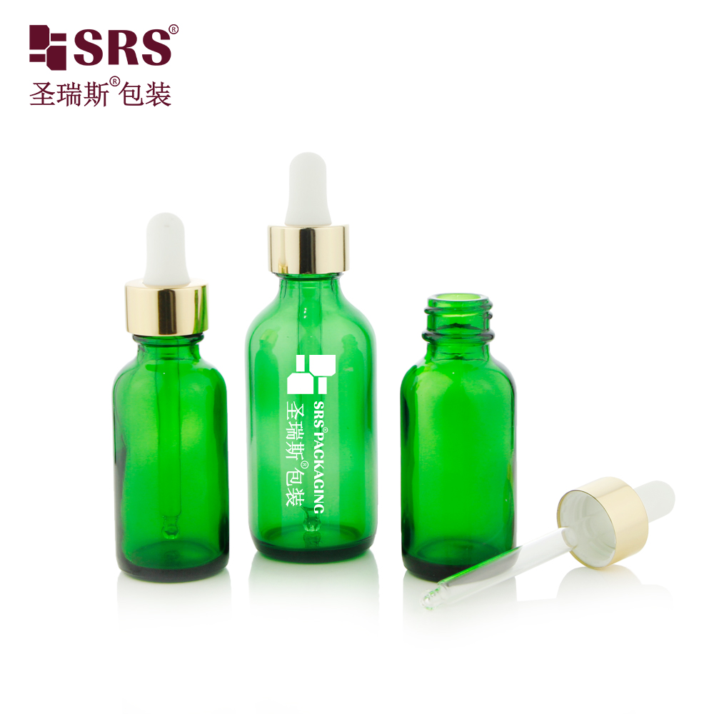 15ml 30ml essential oil bottle with dropper 60ml glass green amber clear empty vial