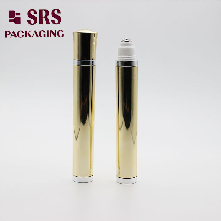 DR004 Luxury 10ml Gold Vibrating Roll on Cosmetic Bottle Massage Eye