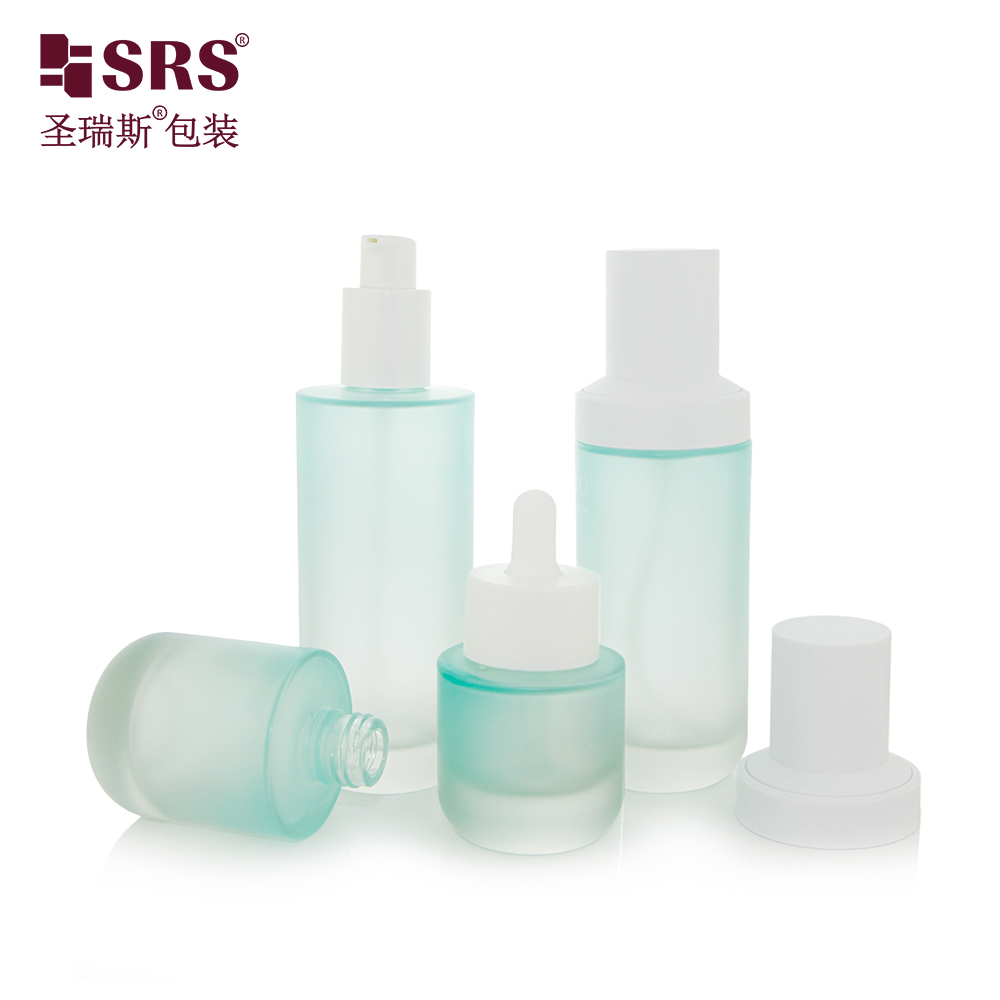 35ml 50ml 100ml 120ml Thick Cosmetic Container Glass Skincare Serum Oil Dropper Bottle and Lotion Bottle