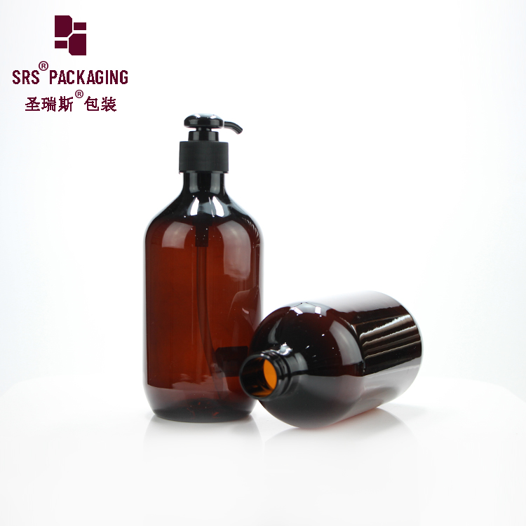 500ml empty PET shampoo hair liquid soap  plastic pump bottle for lotion cosmetic