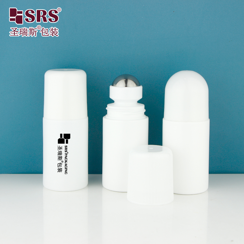 60ml Round Matte Finished No Leakage Gel Roller Ball Bottles Roll On Deodorant Bottle