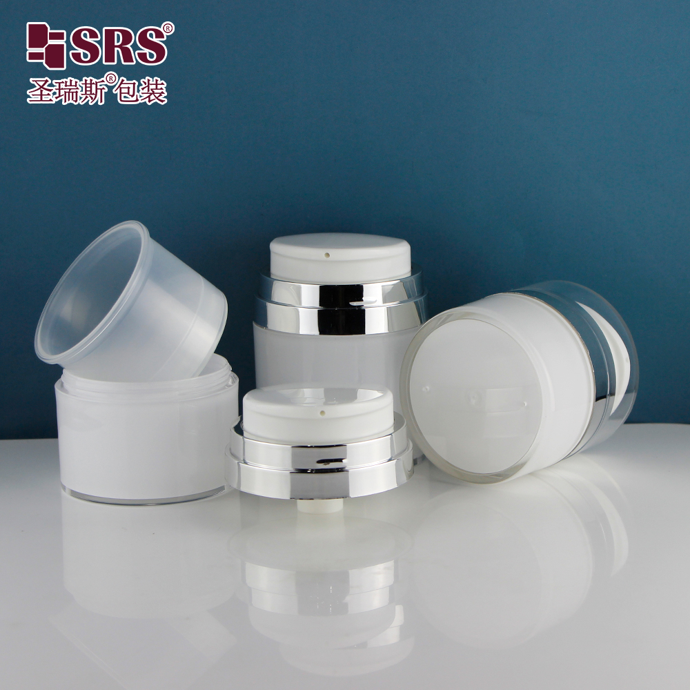 A104 Airless Empty Custom Cosmetic Face Cream Jar 30ml 50ml 70ml for Skin Care Lotions