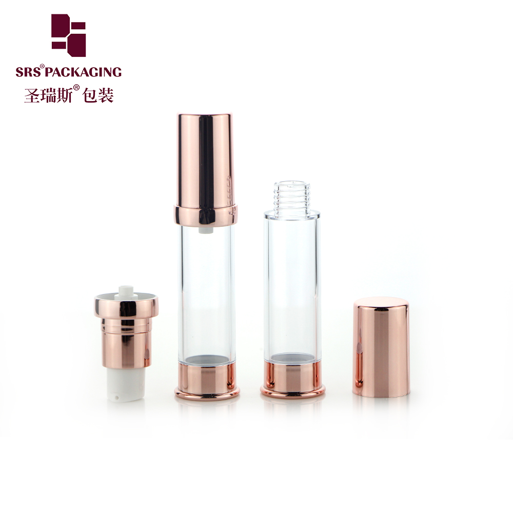 AS plastic 10ml15ml 20ml 30ml Custom Cosmetic Lotion Spray Airless Pump Bottle