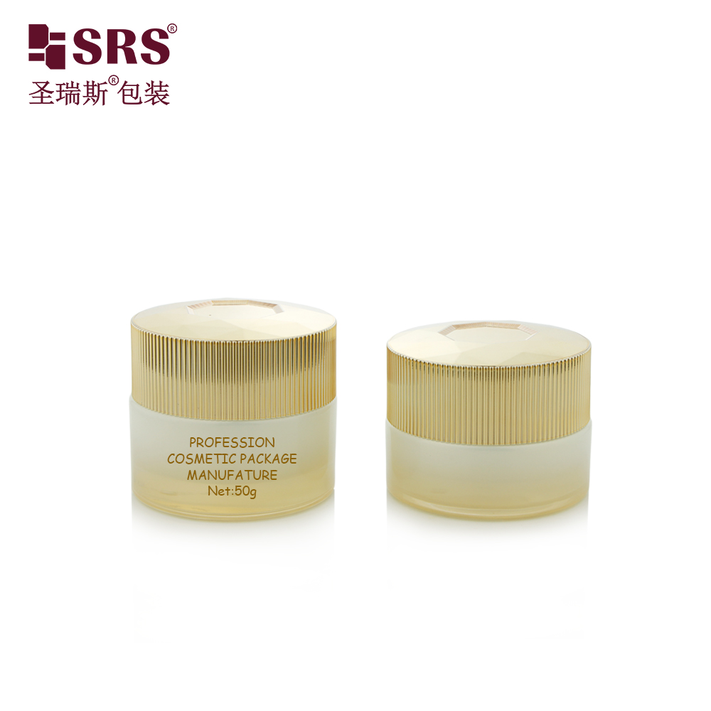 Body Scrub Packaging 30g 50g Cosmetic Cream Glass Jar for Skin Care 