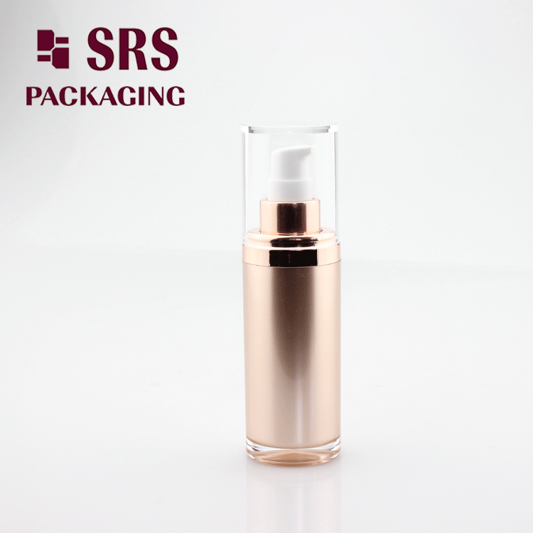 A301 China factory acrylic round lotion bottle with airless pump 