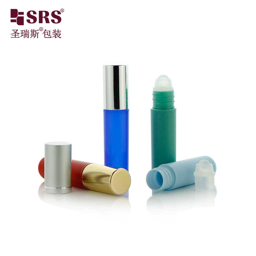 Color Custom 5ml plastic roll on bottle for eye care roller massage product