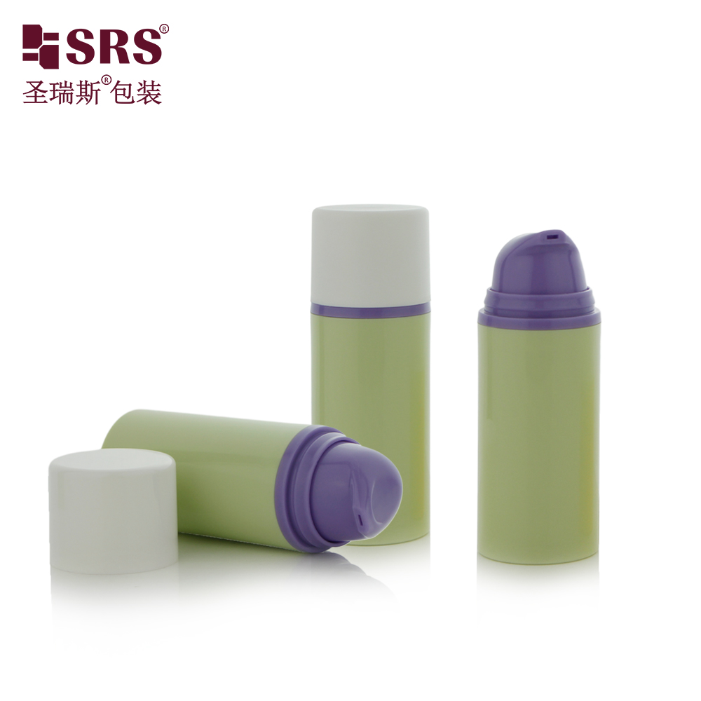 Custom empty 15ml 30ml 50ml airless pump bottle skincare vacuum packaging