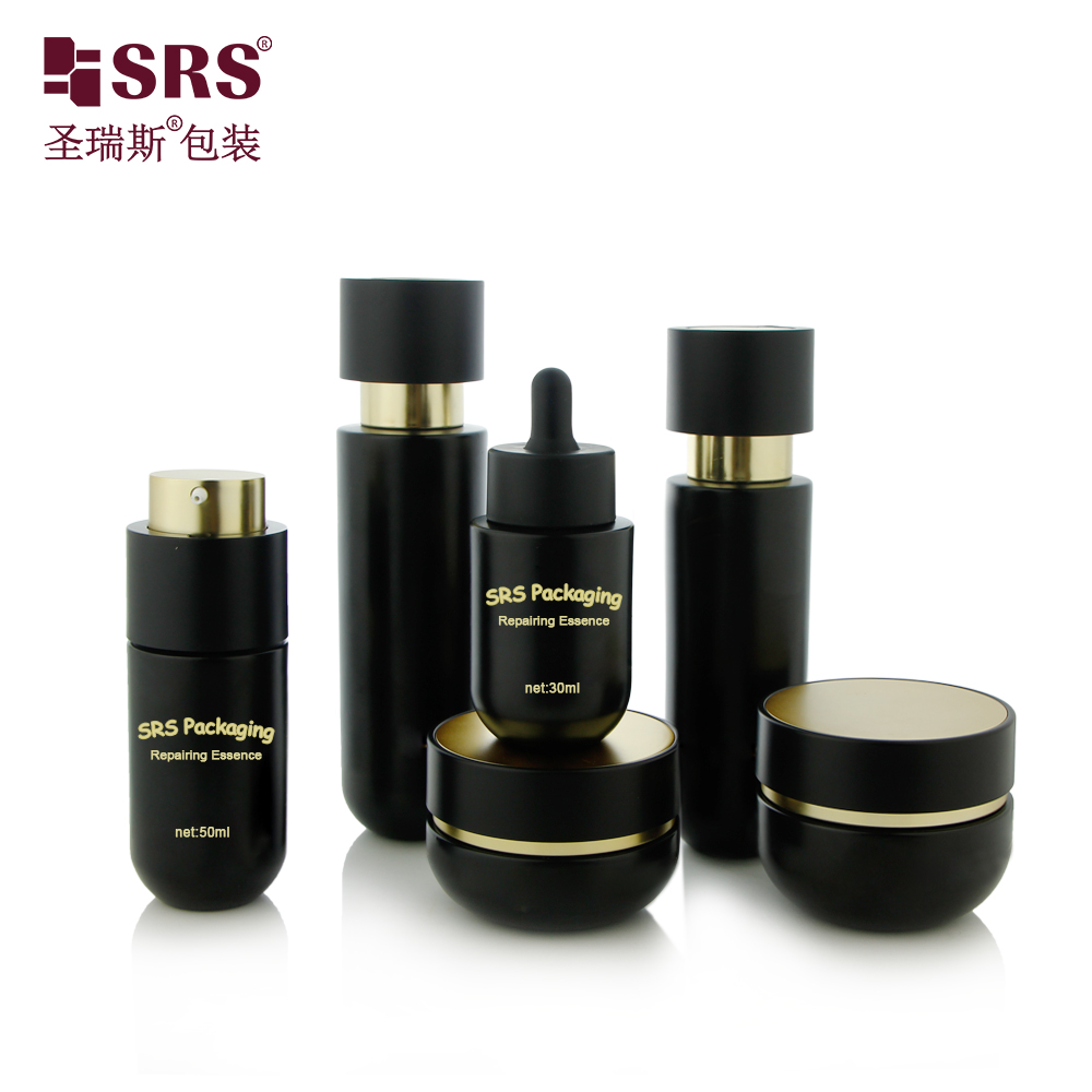 Customized 30ml 50ml 100ml 120ml Luxury Cosmetic Glass Lotion Pump Bottle and Dropper Bottle